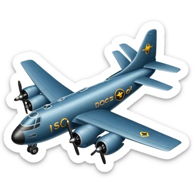 bomber plane sticker