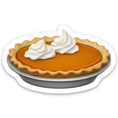 Pumpkin pie sticker