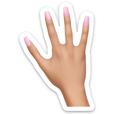 Light pink nails sticker