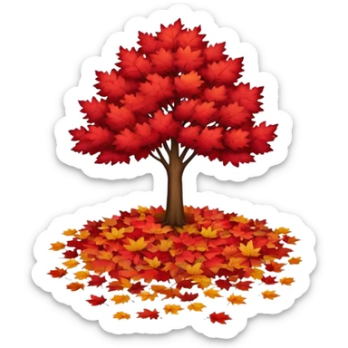 Red tree Vancouver  sticker