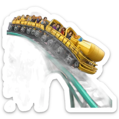Roller coaster with background of a calendar showing 29th October sticker
