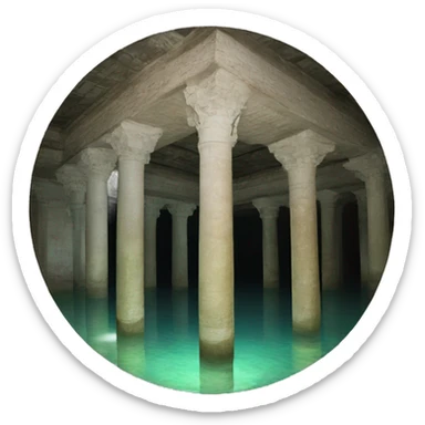 Basilica cistern sticker