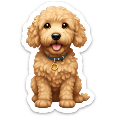 Mini golden doodle  sticker