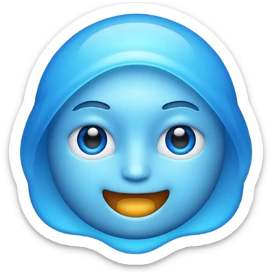 diffusion, llm, vlm관련 이모지를 만들건데 ai 네트워크느낌의 이모지 만들어 좀더 네트워크가 디퓨전 느낌나게  sticker