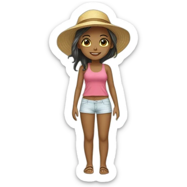 tourism,nature,sunshine,beach,ocean,beautiful girl sticker