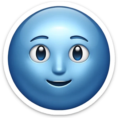 pin but blue not red sticker