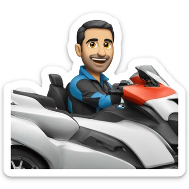 armenian guy driving bmw sport competition  sticker