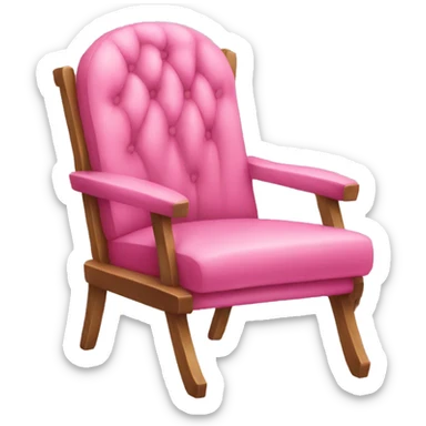 Pink chair sticker