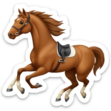 horse running sticker