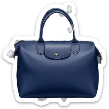 Navy blue longchamp bag sticker