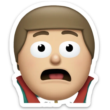 Eric Cartman yelling  sticker