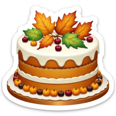Autumn cakes  sticker