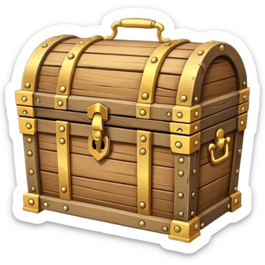 Treasure chest sticker