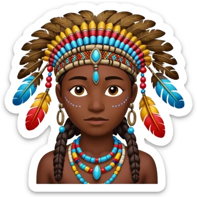 tribal person sticker