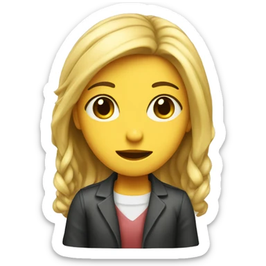 mysterious girl in a classroom sticker