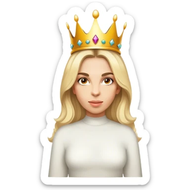 Wearing a crown sticker