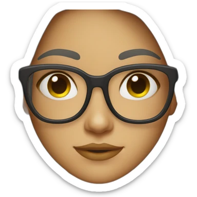 girl with spects sticker