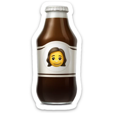 Un vaso de fernet que simula la votlka de coca cortada igual a lade Ferchetto  sticker