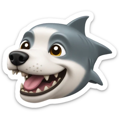 Nebraska Cornhusker shark dog sticker