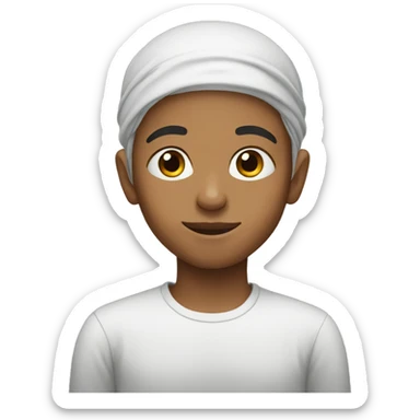 Muslim young boy sticker