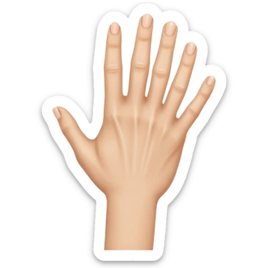 rear of veiny fist backview sticker