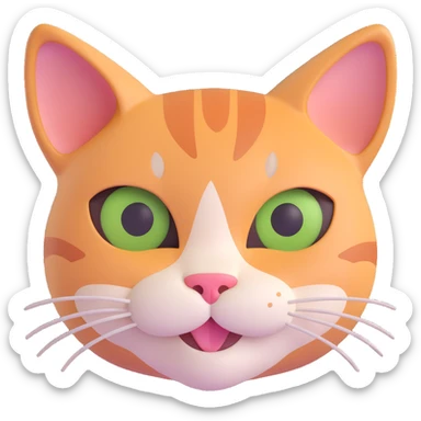 a seductive cat with a sly, alluring grin, expressive eyes, playful and charming, close-up face sticker