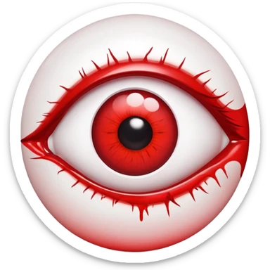3d picture  of blood  eye 👁  sticker