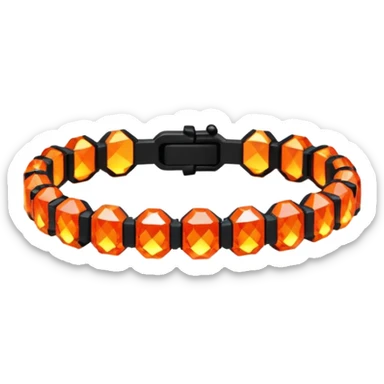 low poly fire bracelet gems sticker