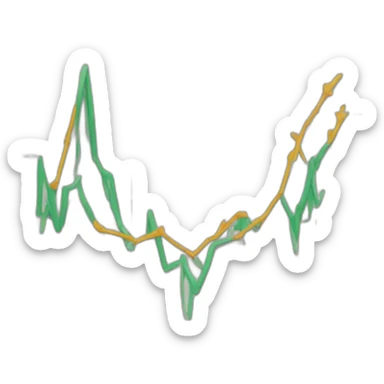 economic graph sticker