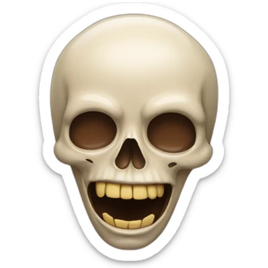 dead face tongue out sticker
