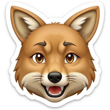 Coyote crying tears sticker