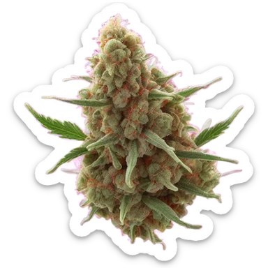 Hot pink weed nug  sticker