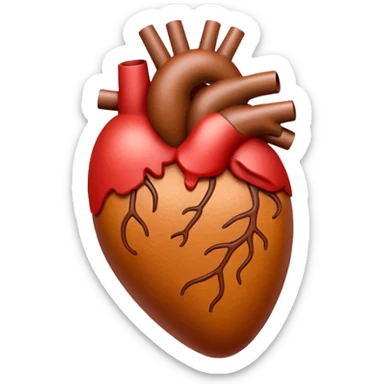 Vibrating liver emoji sticker