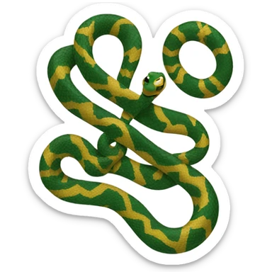 Snake wearing scarf hogwarts sticker