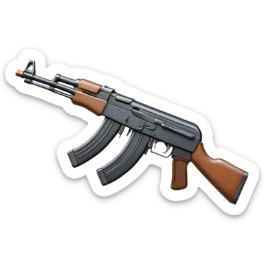 an ak47 with no stock sticker