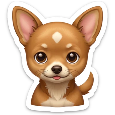 Chihuahua color café sticker