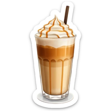 coffe macchiato in balcony  sticker