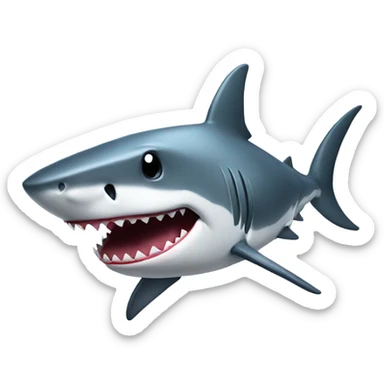 Shark in a tux sticker