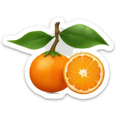 Mandarine sticker