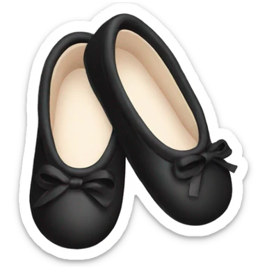 babies shoes ballerina black  sticker