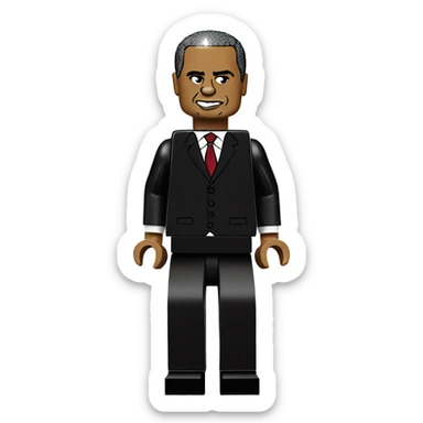 BARACK OBAMA full body lego sticker