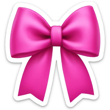 hot Pink bow sticker