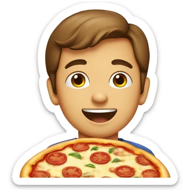 Niño pizza sticker