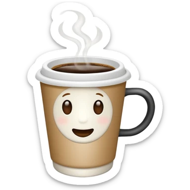 takeaway coffee cup  sticker