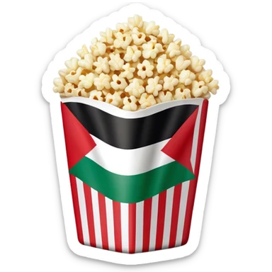 Create a flag of Palestine on pop sticker