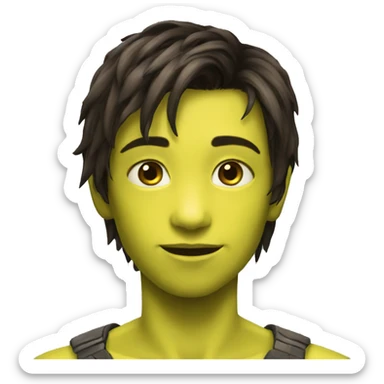 na'vi human teen hybrid boy sticker