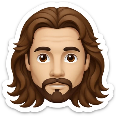 Kevin Richardson with long hair sticker