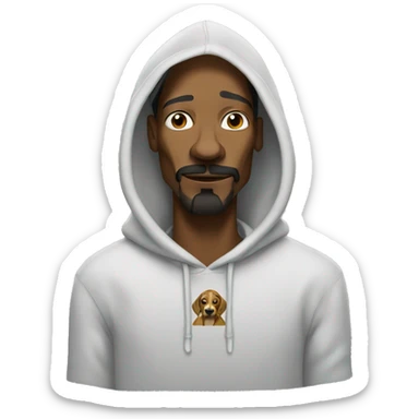 snoop dog with hoodie sticker