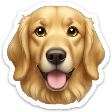 Golden retriver avec un œil  sticker