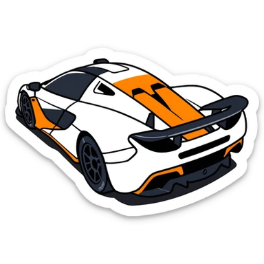 McLaren F1 race car sticker